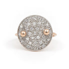 Ginette NY Bague Large Galaxy Or rose Diamant - Castafiore