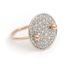 Ginette NY Bague Large Galaxy Or rose Diamant - Castafiore