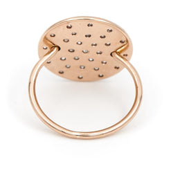 Ginette NY Bague Large Galaxy Or rose Diamant - Castafiore