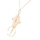 Ginette NY Collier Jumbo Tanger on Chain Or rose - Castafiore