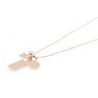 Ginette NY Collier Pendentif Mini Ever Charm Necklace Or rose - Castafiore