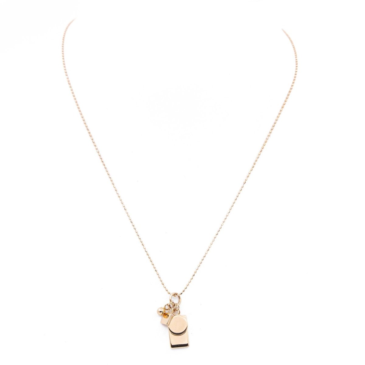 Ginette NY Collier Pendentif Mini Ever Charm Necklace Or rose - Castafiore