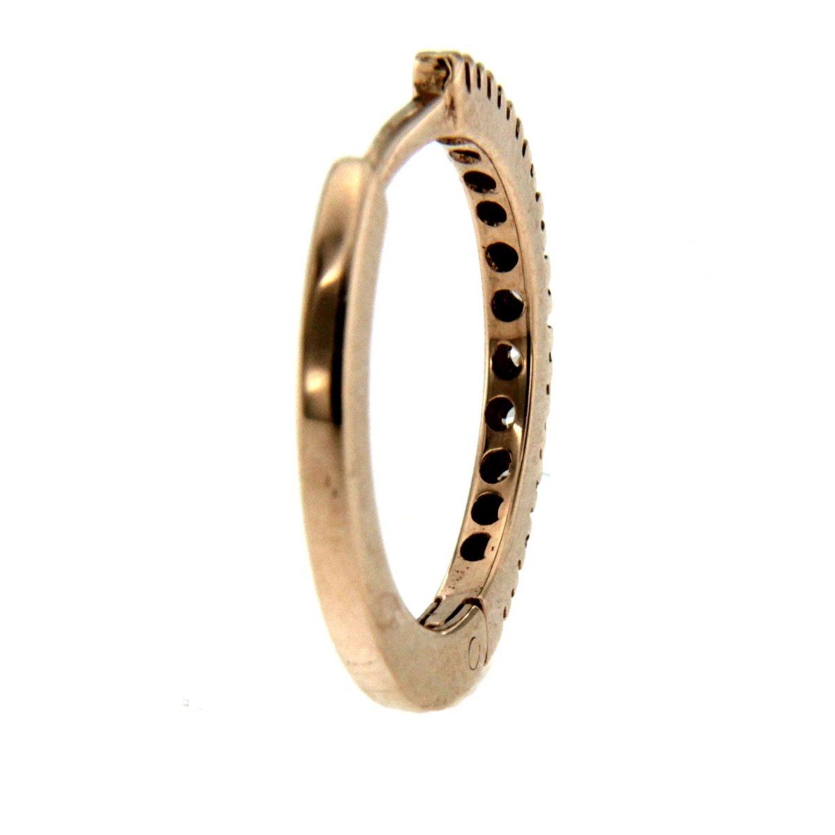 Gold Diamond mini Hoop Earrings - Castafiore