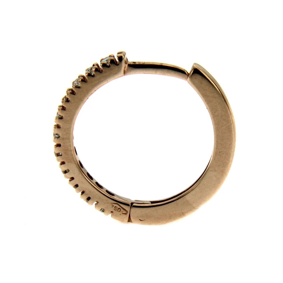 Gold Diamond mini Hoop Earrings - Castafiore