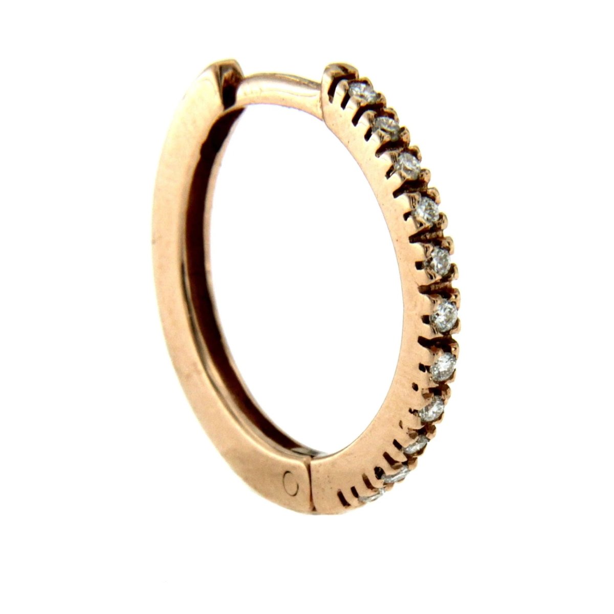 Gold Diamond mini Hoop Earrings - Castafiore