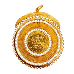 Grande médaille en or jaune - Castafiore