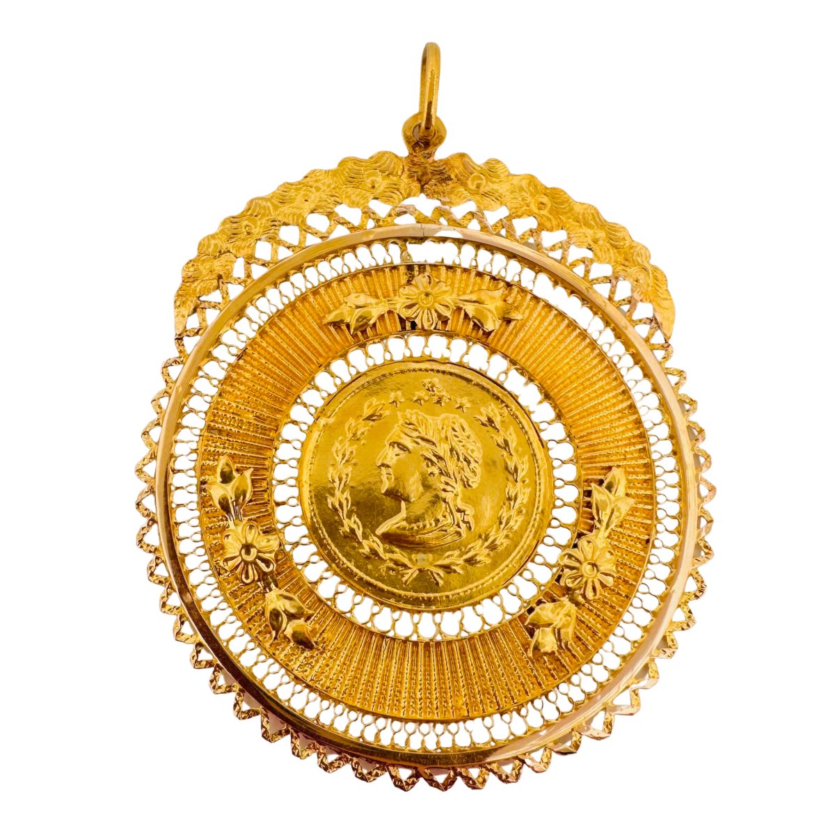 Grande médaille en or jaune - Castafiore