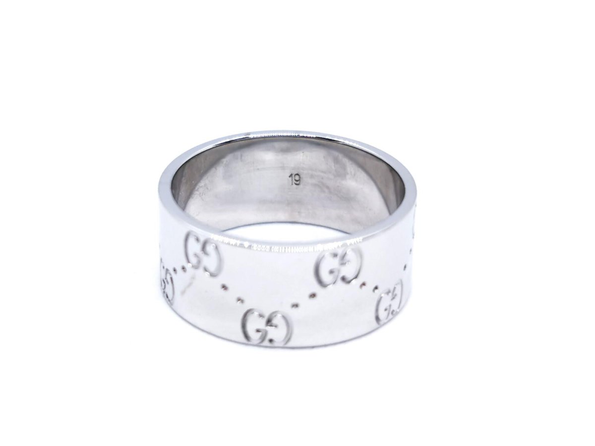 Gucci Bague Icon Or blanc - Castafiore