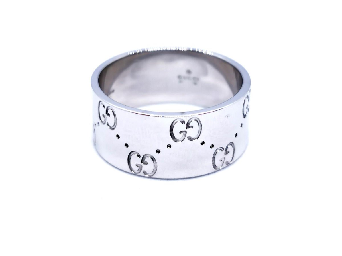 Gucci Bague Icon Or blanc - Castafiore