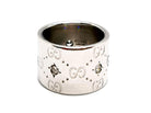 Gucci Bague Icon Or blanc Diamant - Castafiore