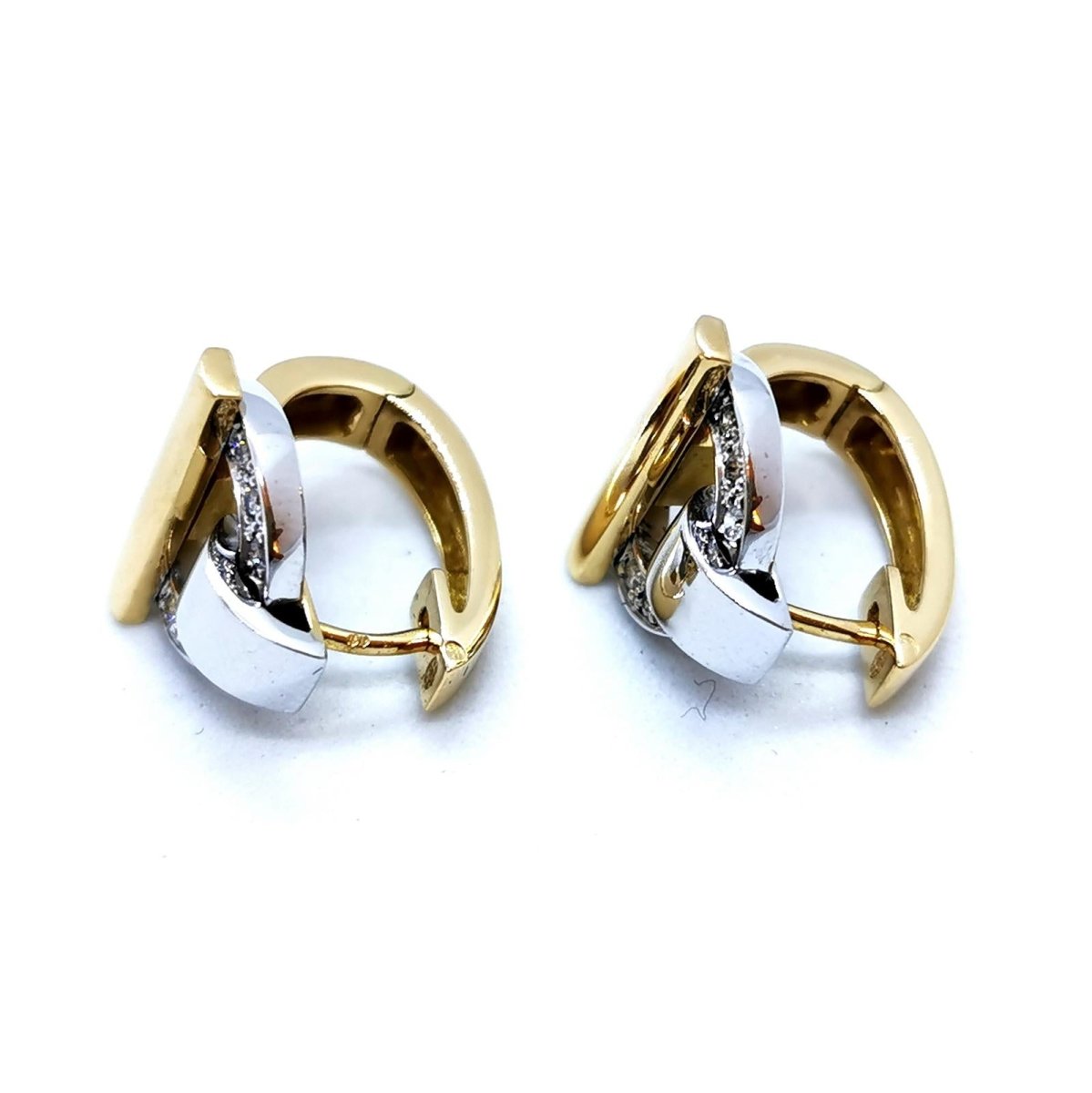 Guy Laroche Boucles d'oreilles Or jaune Diamant - Castafiore