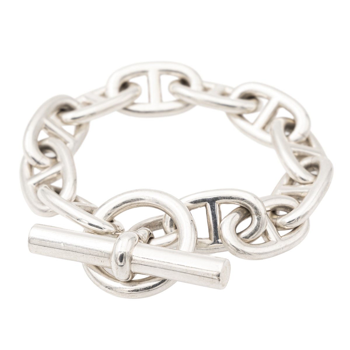 Hermès Bracelet Chaîne d'ancre Argent - Castafiore
