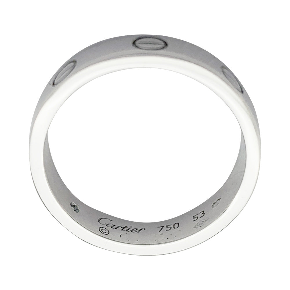 Cartier “Love” ring in white gold, diamond