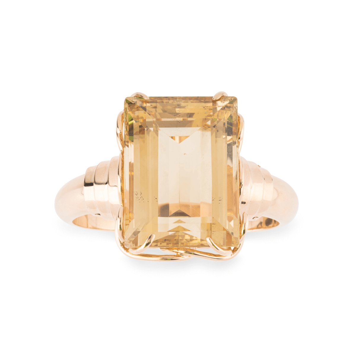 Important bracelet en or jaune et citrine - Castafiore