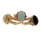 Iolite Gold Sculptural Man Body Dome Gold Ring - Castafiore