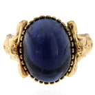 Iolite Gold Sculptural Man Body Dome Gold Ring - Castafiore