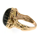 Iolite Gold Sculptural Man Body Dome Gold Ring - Castafiore