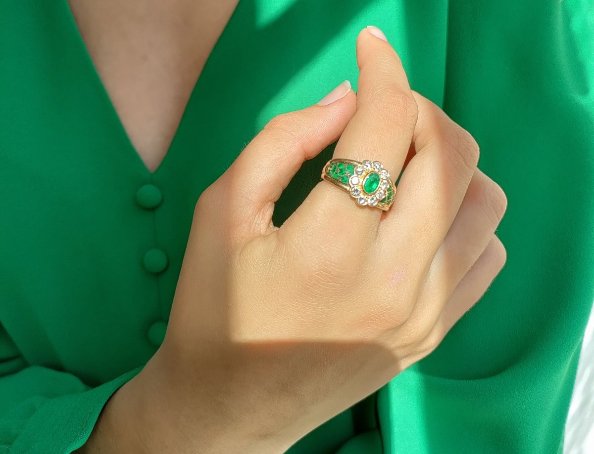 Korloff Ring Emerald Emerald Diamonds Castafiore