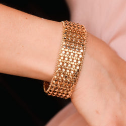 Manchette en or jaune - Castafiore