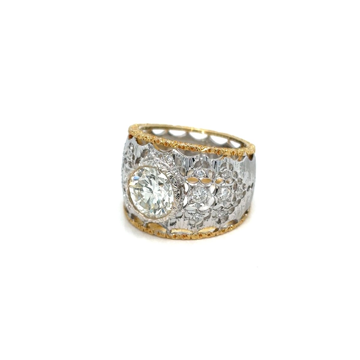 Mario Buccellati Diamond Gold Band Ring - Castafiore