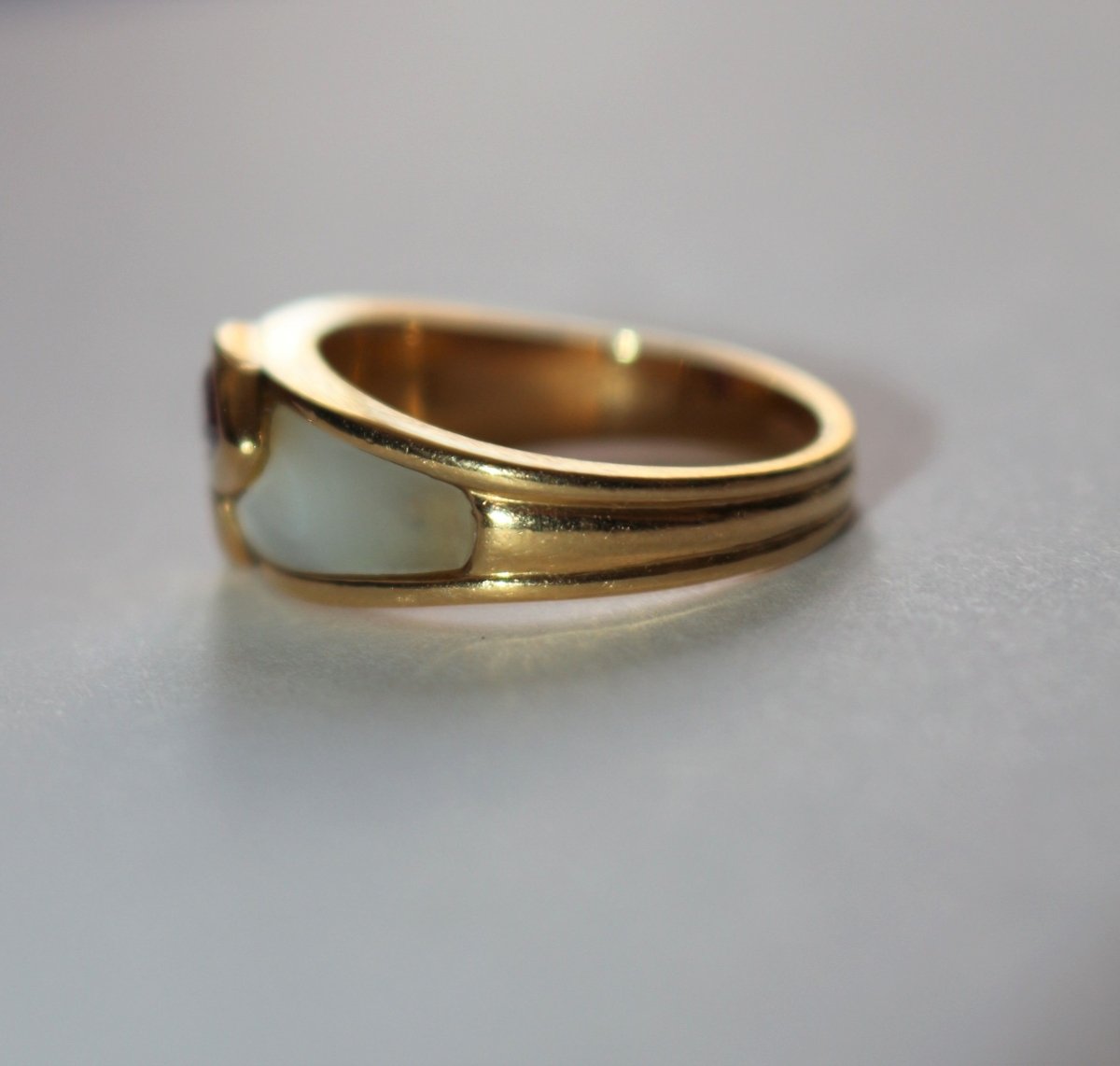 MAUBOUSSIN bague NADIA rubis & nacre - Castafiore