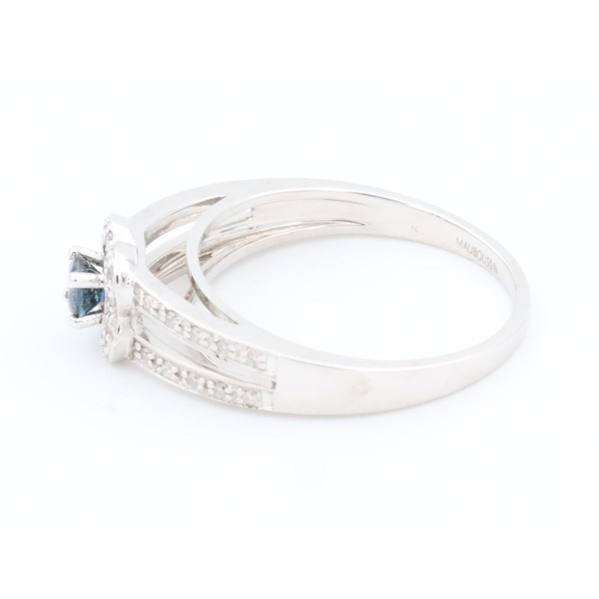 Mauboussin Bague Solitaire Chance of love Or blanc Saphir - Castafiore