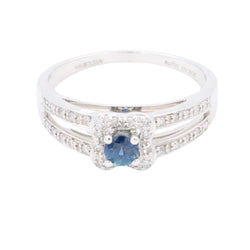Mauboussin Bague Solitaire Chance of love Or blanc Saphir - Castafiore
