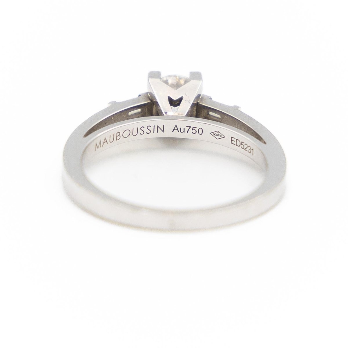 Mauboussin Bague Solitaire Courtisane Or blanc Diamant - Castafiore