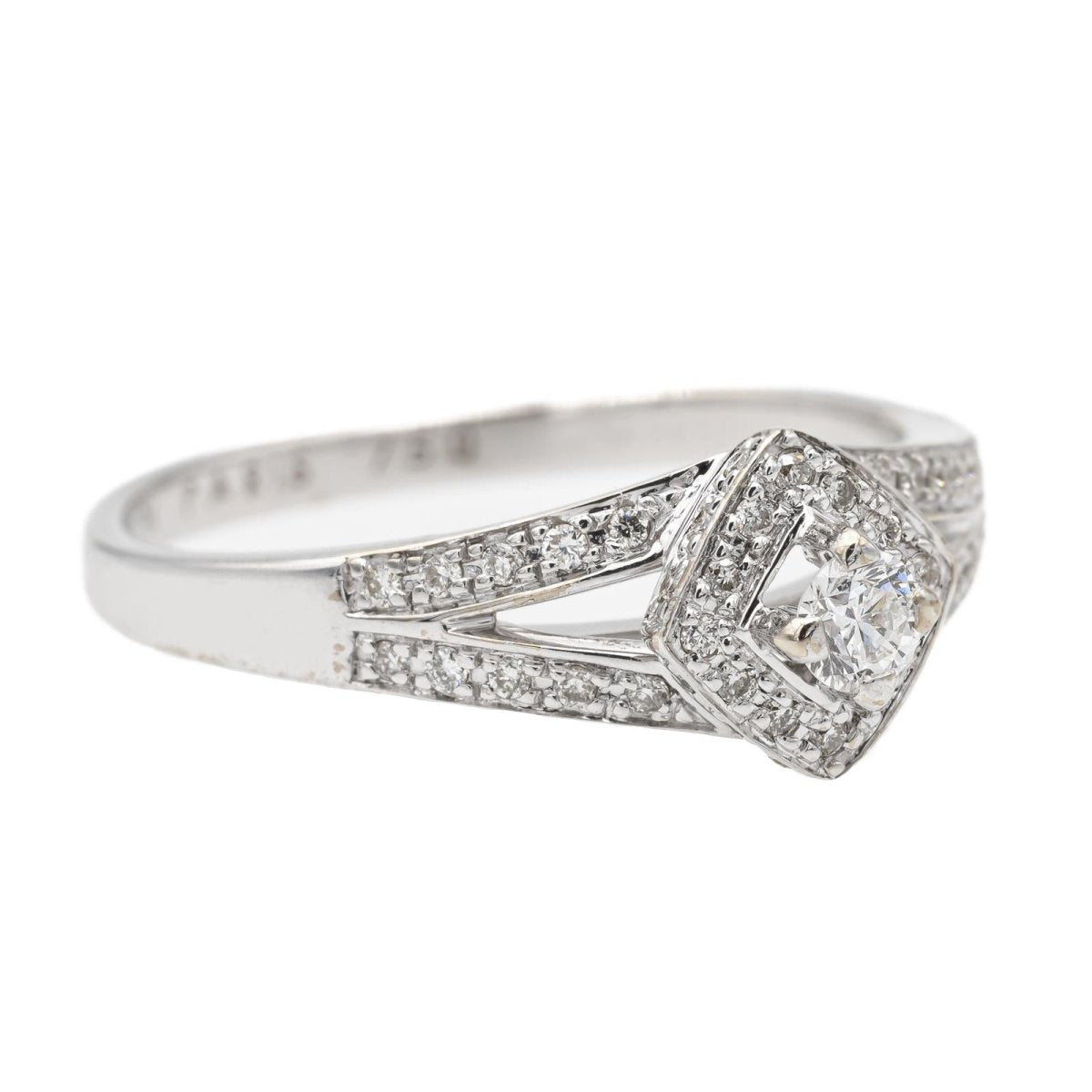 Mauboussin Bague Solitaire Love My love n°1 Or blanc Diamant - Castafiore