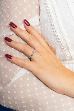 Mauboussin Bague Solitaire Love My love n°1 Or blanc Diamant - Castafiore