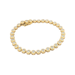 Bracelet or jaune et diamants