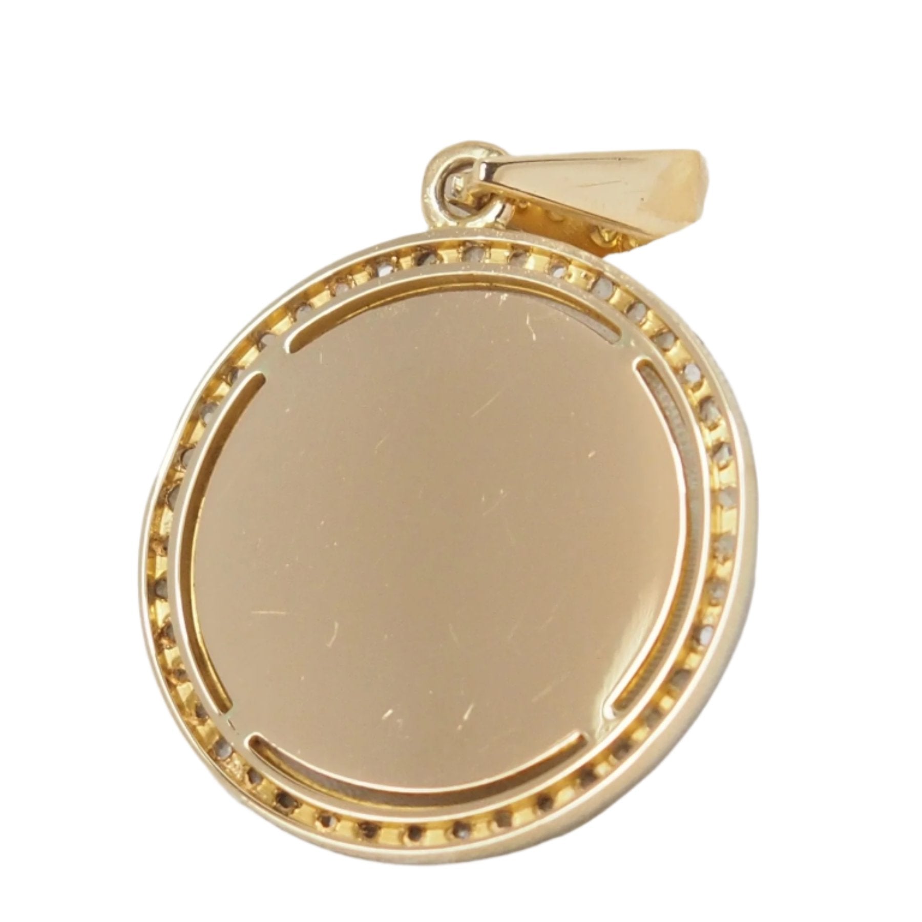 Augis pendant in yellow gold, diamonds and rubies 