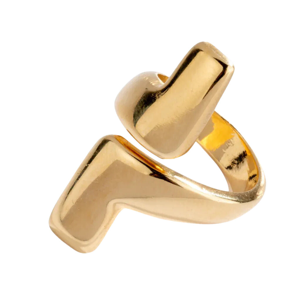 Geometric yellow gold ring from Chaumet