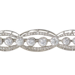 Art Deco brooch in platinum and white gold 