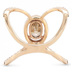 Rose gold diamond ring