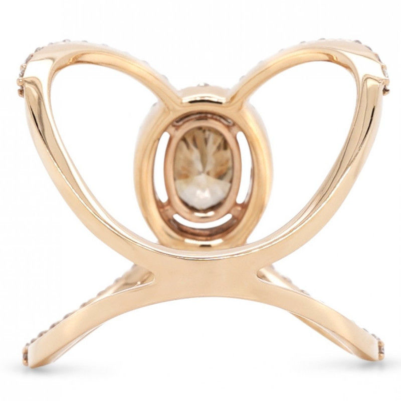 Rose gold diamond ring
