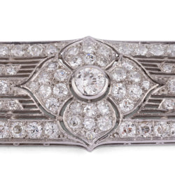 Platinum and diamond brooch
