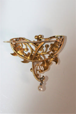 Broche pendentif Art Nouveau