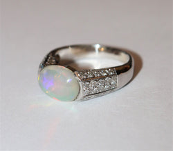 Art Deco Opal Ring