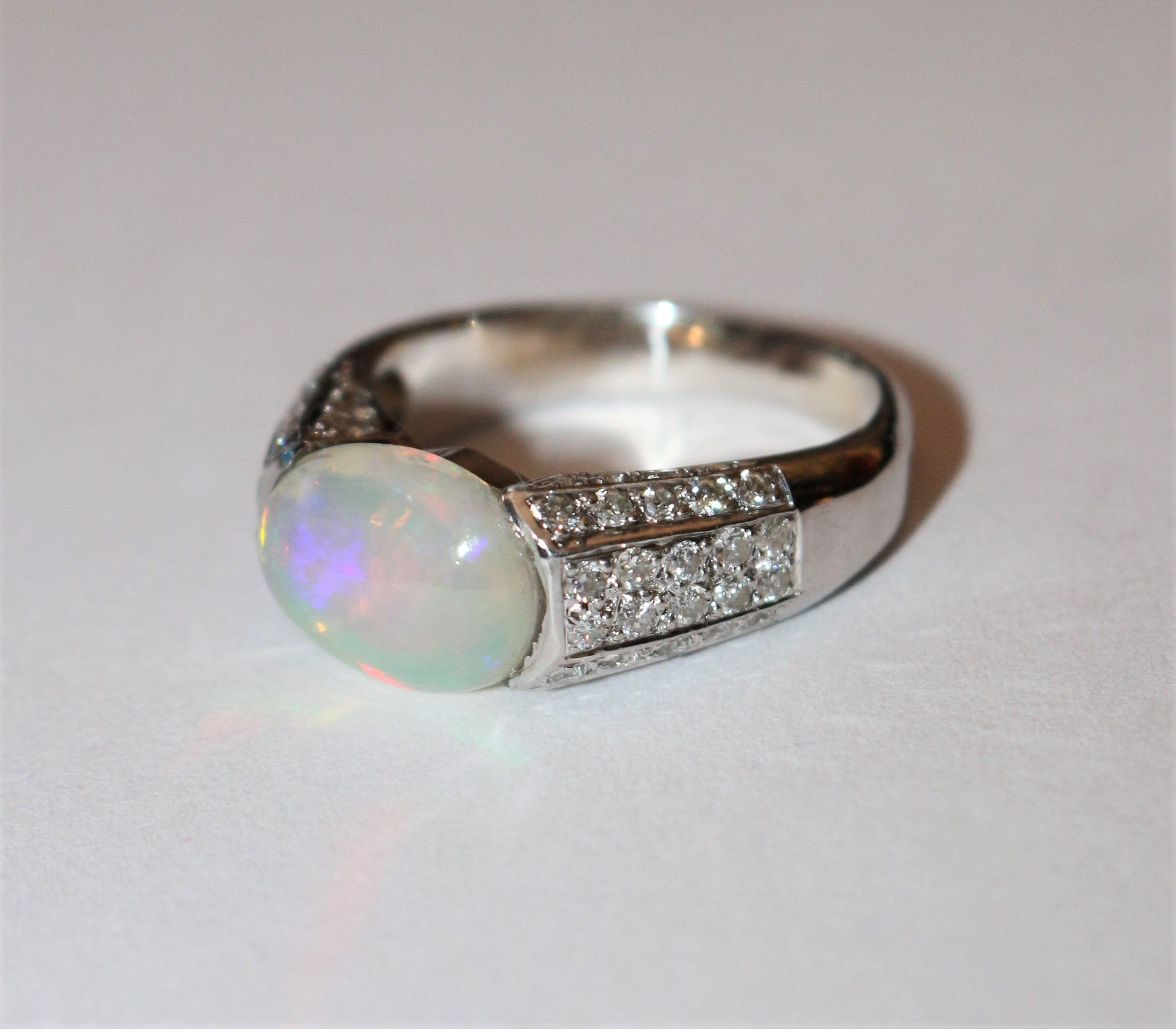 Art Deco Opal Ring