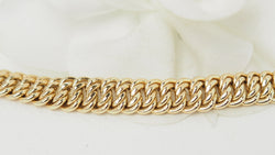 Bracelet Maille Américaine En Or Jaune
