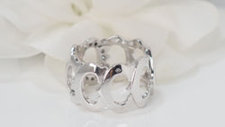 C Cartier collection ring in white gold and diamonds 