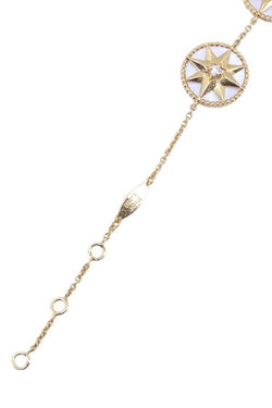 Bracelet DIOR Rose des vents en or jaune, nacre et diamants