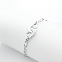 Bracelet Dinh Van Menottes R10 or blanc