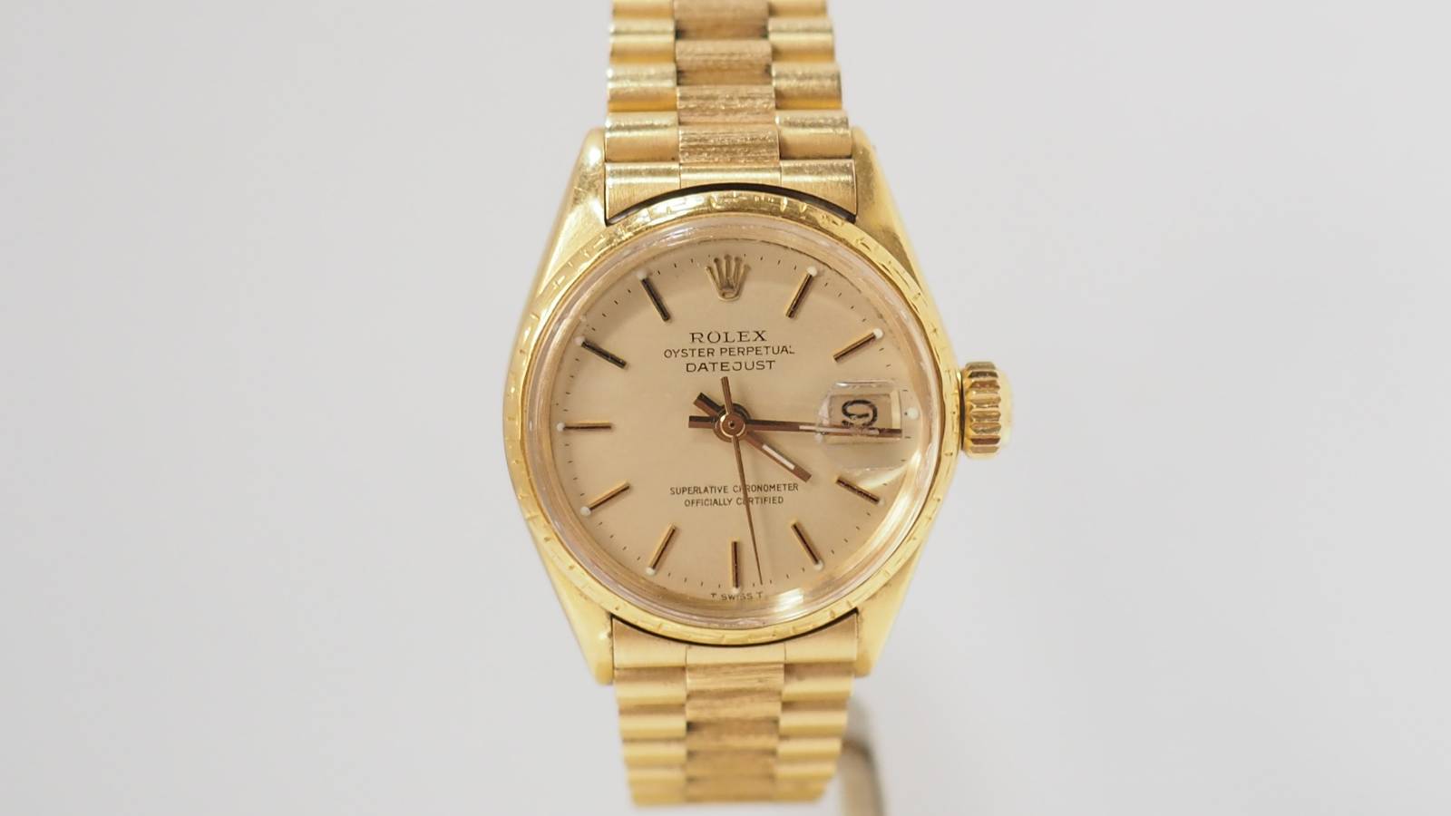 Montre Rolex Lady Oyster Perpetual en or jaune 18kt