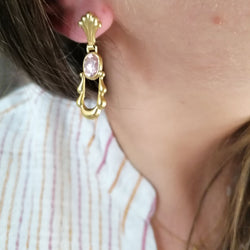 Paire de boucles d'oreilles vintage