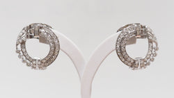 White gold and diamond earrings 
