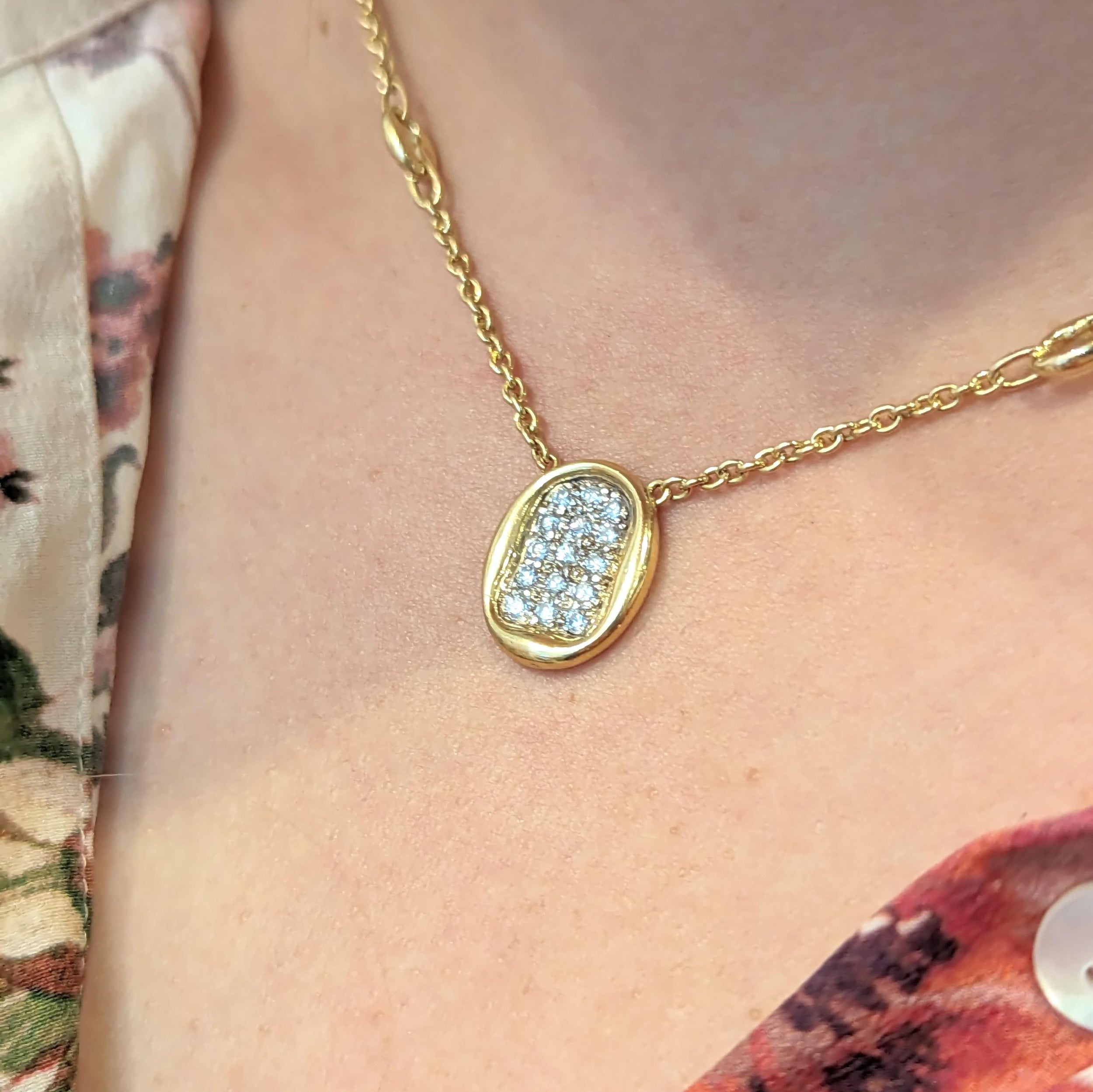 CARTIER necklace in yellow gold and diamond