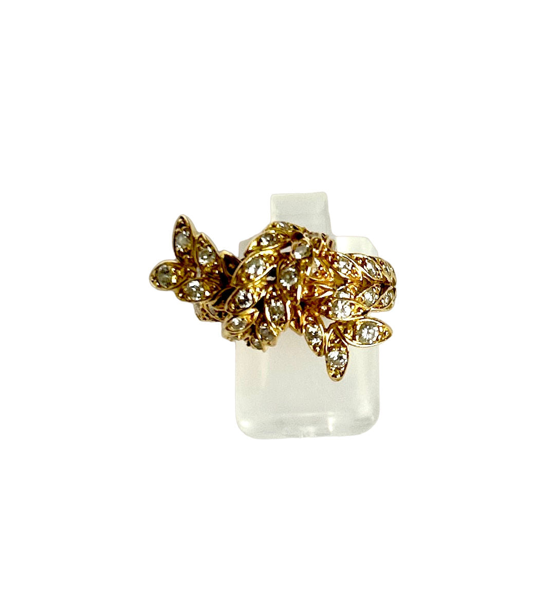 STERLÉ “knot” ring in yellow gold and diamonds (Size 52)