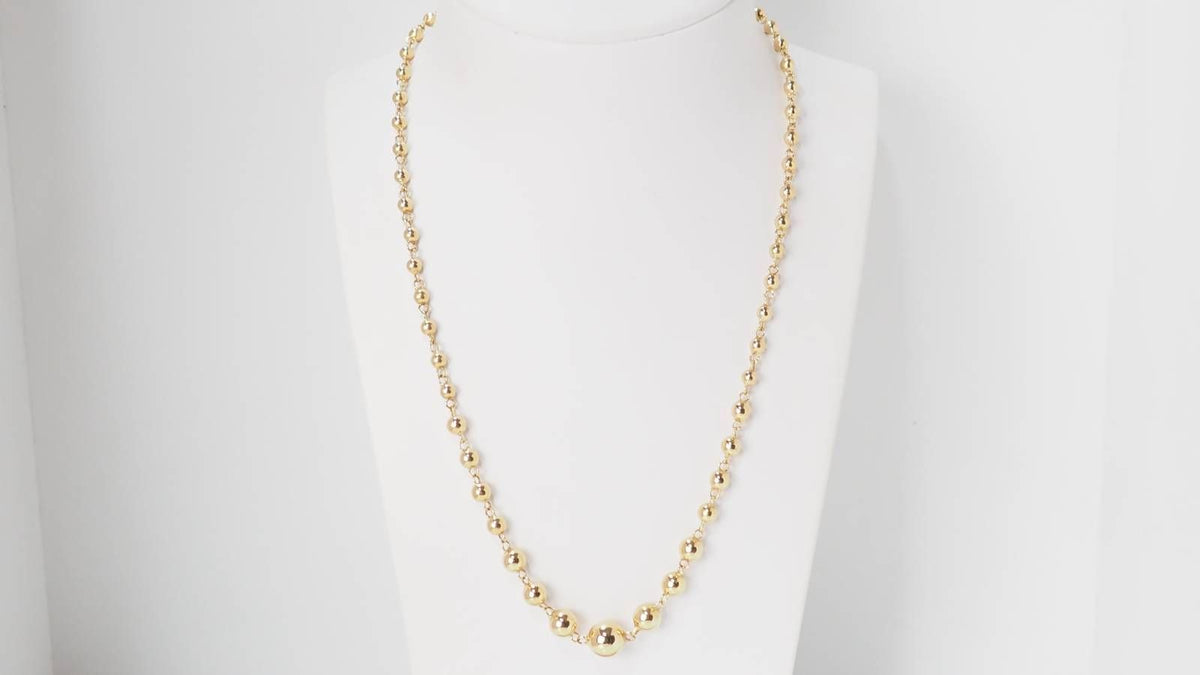 Marseille necklace in yellow gold 